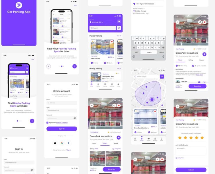 car-parking-ui-design-kit-figma
